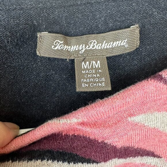 Tommy Bahama Sweater w/ Birds of Paradise Print - Picture 2 of 6